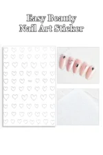 Nail Art Sticker Kendinden Yapışkanlı, Tırnak Süsleme, Tırnak Dövmesi Stikır 966G - Görsel 2