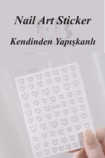 Nail Art Sticker Kendinden Yapışkanlı, Tırnak Süsleme, Tırnak Dövmesi Stikır 966G - Görsel 3