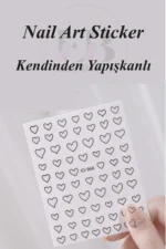 Nail Art Sticker Kendinden Yapışkanlı, Tırnak Süsleme, Tırnak Dövmesi Stikır 966S