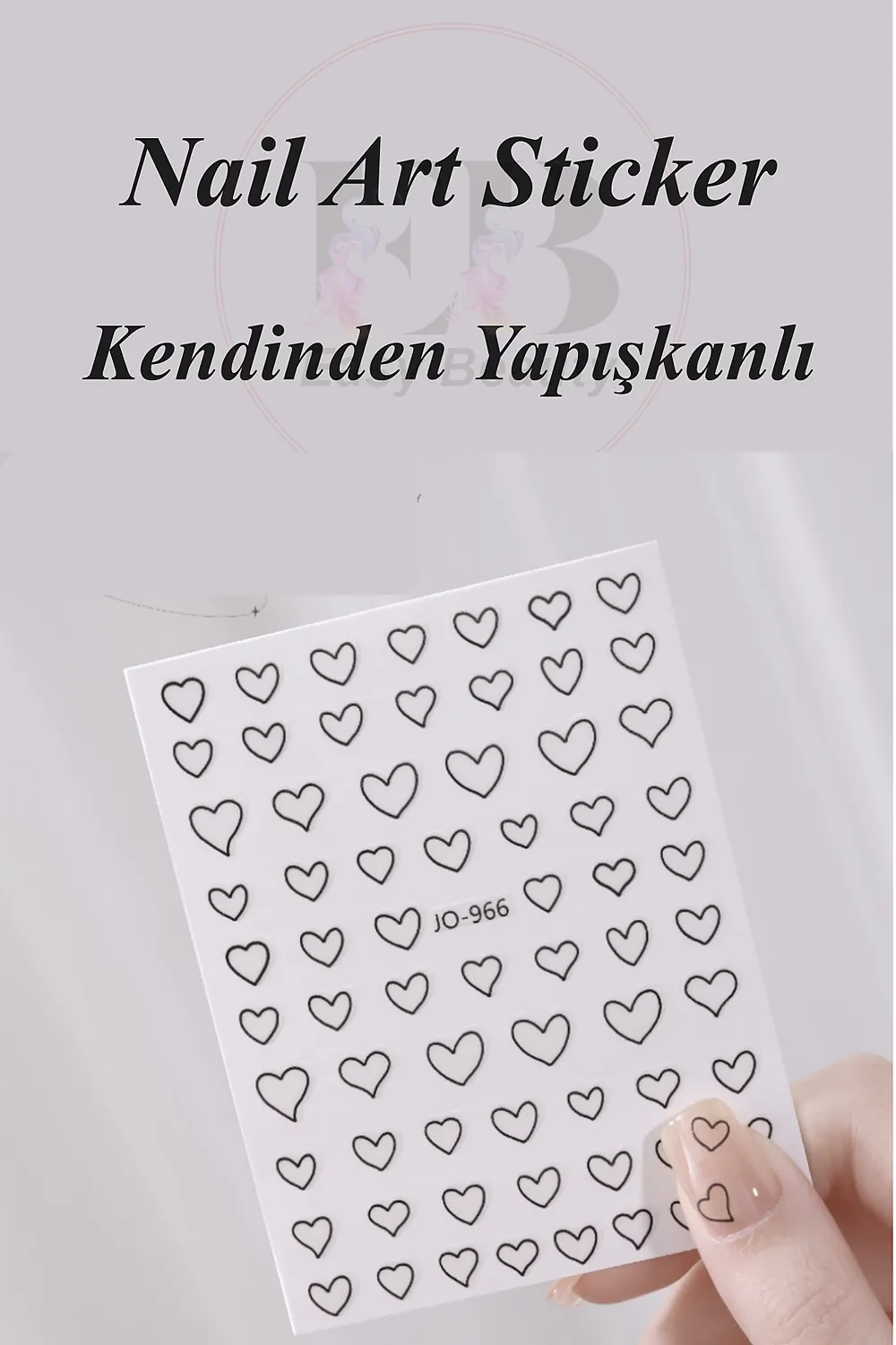 nail-art-sticker-kendinden-yapiskanli-tirnak-susleme-tirnak-dovmesi-stikir-966s-1 Nail Art Sticker Kendinden Yapışkanlı, Tırnak Süsleme, Tırnak Dövmesi Stikır 966S - Görsel 1