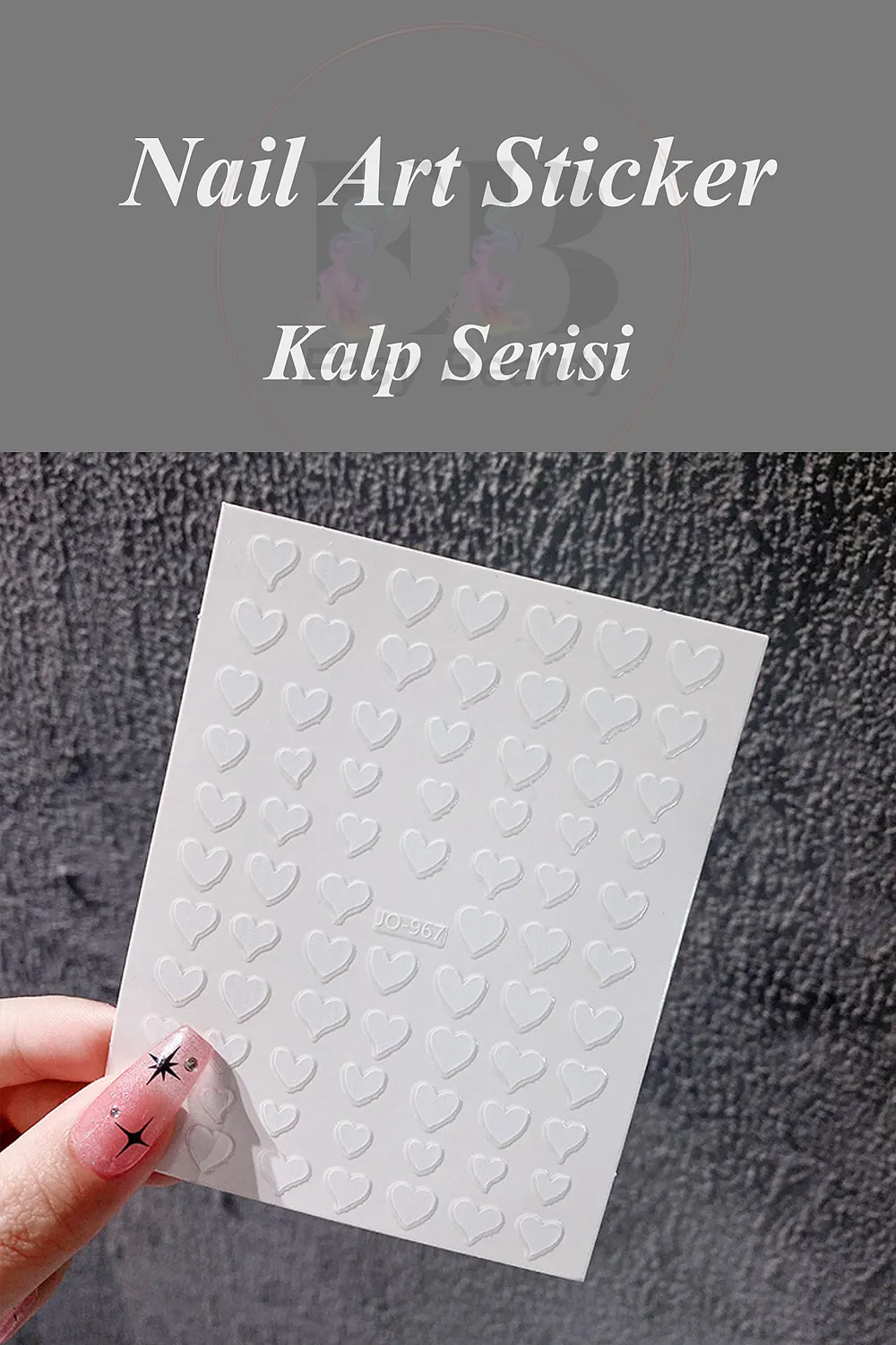 nail-art-sticker-kendinden-yapiskanli-tirnak-susleme-tirnak-dovmesi-stikir-967b-1 Nail Art Sticker Kendinden Yapışkanlı, Tırnak Süsleme, Tırnak Dövmesi Stikır 967B - Görsel 1