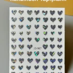 Nail Art Sticker Kendinden Yapışkanlı, Tırnak Süsleme, Tırnak Dövmesi Stikır 967HG