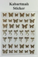 Nail Art Sticker Kendinden Yapışkanlı, Tırnak Süsleme, Tırnak Dövmesi Stikır H322 - Görsel 2