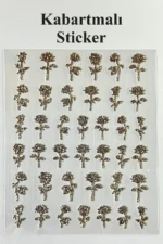 Nail Art Sticker Kendinden Yapışkanlı, Tırnak Süsleme, Tırnak Dövmesi Stikır H324 - Görsel 2