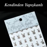 Nail Art Sticker Kendinden Yapışkanlı, Tırnak Süsleme, Tırnak Dövmesi Stikır H326