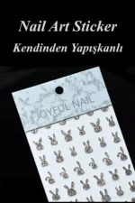 Nail Art Sticker Kendinden Yapışkanlı, Tırnak Süsleme, Tırnak Dövmesi Stikır H326