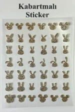 Nail Art Sticker Kendinden Yapışkanlı, Tırnak Süsleme, Tırnak Dövmesi Stikır H326 - Görsel 2