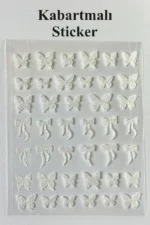 Nail Art Sticker Kendinden Yapışkanlı, Tırnak Süsleme, Tırnak Dövmesi Stikır H328 - Görsel 2