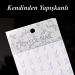 Nail Art Sticker Kendinden Yapışkanlı, Tırnak Süsleme, Tırnak Dövmesi Stikır H332