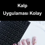 Nail Art Sticker Kendinden Yapışkanlı, Tırnak Süsleme, Tırnak Dövmesi Stikır KALP