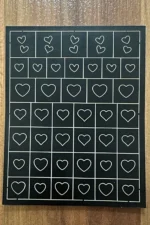 Nail Art Sticker Kendinden Yapışkanlı, Tırnak Süsleme, Tırnak Dövmesi Stikır KALP - Görsel 3