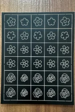 Nail Art Sticker Kendinden Yapışkanlı, Tırnak Süsleme, Tırnak Dövmesi Stikır SIYAH-CICEK - Görsel 3