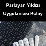Nail Art Sticker Kendinden Yapışkanlı, Tırnak Süsleme, Tırnak Dövmesi Stikır YILDIZ-2