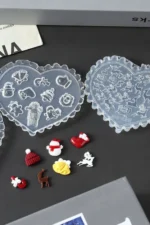 Nail Art Yılbaşı Charm 3D Silikon Kalıp Nail Art Desen Kalıbı, Yeni Yıl Charm Tırnak Süsleme 34 - Görsel 5