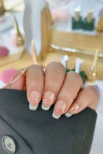 Naturel Kedi Gözü Protez Tırnak 10 Adet El Yapımı Takma Tırnak Seti 2308 - Görsel 4