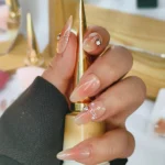 Nude Protez Tırnak 10 Adet El Yapımı Takma Tırnak Seti 3506