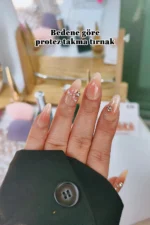 Nude Protez Tırnak 10 Adet El Yapımı Takma Tırnak Seti 3506 - Görsel 4