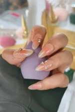 Nude Protez Tırnak 10 Adet El Yapımı Takma Tırnak Seti 3506 - Görsel 6