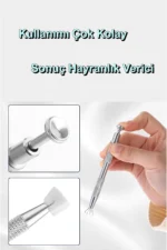 Ombre Nail Art Sünger ve Tutucu Kalem Seti 100 Adet Sünger ve Omre Sünger - Görsel 5