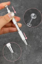 Ombre Nail Art Sünger ve Tutucu Kalem Seti 100 Adet Sünger ve Omre Sünger - Görsel 6