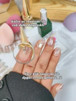 Özel Günler Için Protez Tırnak 10 Adet El Yapımı Takma Tırnak Seti 2211 - Görsel 4