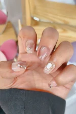 Özel Günler Için Protez Tırnak 10 Adet El Yapımı Takma Tırnak Seti 2211 - Görsel 5