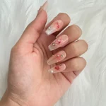 Protez Tırnak Tavşan Desen 10 Adet El Yapımı Takma Tırnak Seti 3888