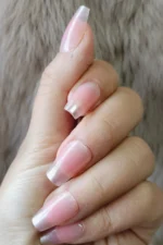 Şeffaf Takma Tırnak Seti 24'lü Takma Tırnak Aksesuarları Hediye. Küt Orta Uzunluk Nail Art S010 - Görsel 3