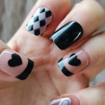 takma-tirnak-seti-ve-zararsiz-yapistirici.-nail-art-oval-kare-kisa-takma-tirnak-siyah-r659