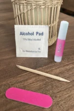 Takma Tırnak Yapıştırıcı Seti, Törpü, Portakal Çubuğu ve Alkollü Mendil - Görsel 3