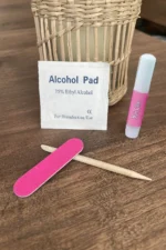 Takma Tırnak Yapıştırıcı Seti, Törpü, Portakal Çubuğu ve Alkollü Mendil - Görsel 4