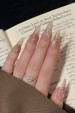 Uzun Stiletto 10 Adet Takma Tırnak Seti T078