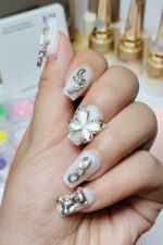 Protez Tırnak 10 Adet El Yapımı Kısa Takma Tırnak Seti EBCKLZ139