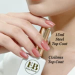 Çizilmez Top Coat 15ml -  Kalıcı Oje ve Protez Tırnak Steel Top Kat - TPO İçermez