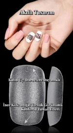 Kısa Oval-Kare Takma Tırnak 100 Adet Jel Tips - Görsel 5