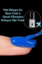 Kısa Kare Takma Tırnak Seti Jel Tips 100 Adet - Görsel 9