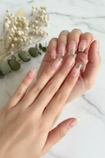 Kısa Küt Takma Tırnak Seti Jel Tips 100 Adet - Görsel 2