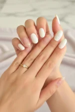 Kısa Yuvarlak Takma Tırnak Seti 100 Adet Jel Tips - Görsel 4