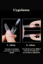 Yarım Ay Şekil Jel Tips Oval Takma Tırnak 500 Adet - Görsel 10
