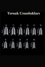 Yarım Ay Şekil Jel Tips Oval Takma Tırnak 500 Adet - Görsel 2