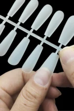 Uzun Küt Jel Takma Tırnak Seti 100 Adet Jel Tips - Görsel 5