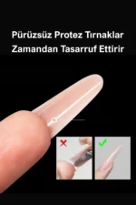 Dual Form Sandviç Tırnak Protez Tırnak Kalıp Üst From - Görsel 4