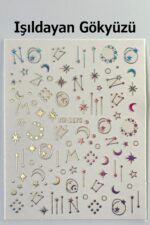 Nail Art Sticker Kendinden Yapışkanlı, Tırnak Süsleme, Tırnak Dövmesi Stikır 1170A