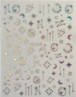 Nail Art Sticker Kendinden Yapışkanlı, Tırnak Süsleme, Tırnak Dövmesi Stikır 1170A - Görsel 6