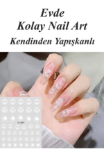 Nail Art Sticker Kendinden Yapışkanlı, Tırnak Süsleme, Tırnak Dövmesi Stikır 2087 - Görsel 2