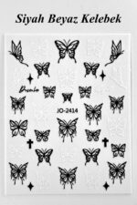 Nail Art Sticker Kendinden Yapışkanlı, Tırnak Süsleme, Tırnak Dövmesi Stikır 2414 - Görsel 2
