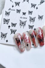 Nail Art Sticker Kendinden Yapışkanlı, Tırnak Süsleme, Tırnak Dövmesi Stikır 2414 - Görsel 3