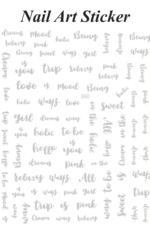 Nail Art Sticker Kendinden Yapışkanlı, Tırnak Süsleme, Tırnak Dövmesi Stikır 360 - Görsel 2