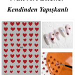 Nail Art Sticker Kendinden Yapışkanlı, Tırnak Süsleme, Tırnak Dövmesi Stikır 968