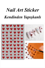 Nail Art Sticker Kendinden Yapışkanlı, Tırnak Süsleme, Tırnak Dövmesi Stikır 968